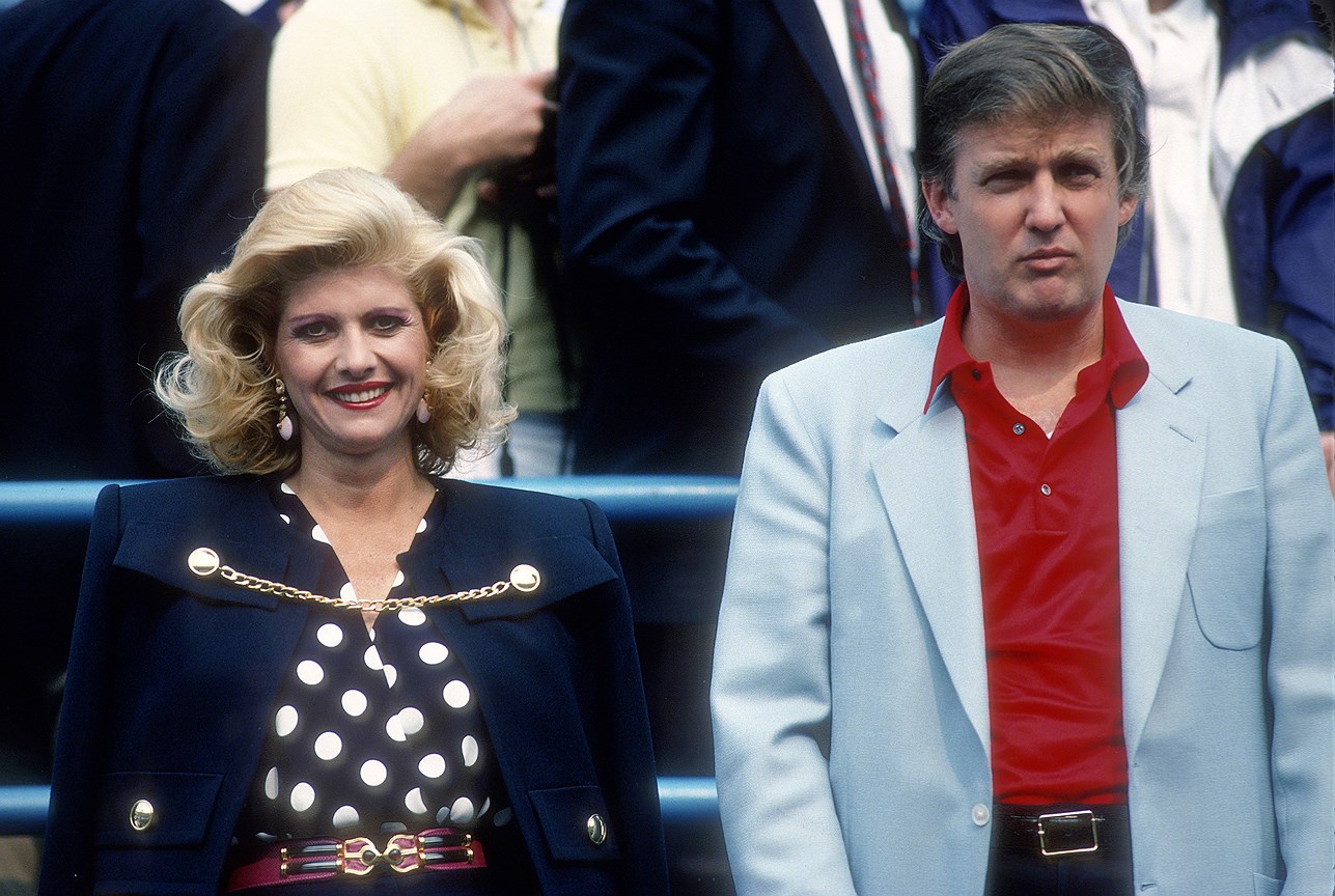 Ивана и Дональд Трамп на открытии теннисного турнира U.S. Open, 1988 год