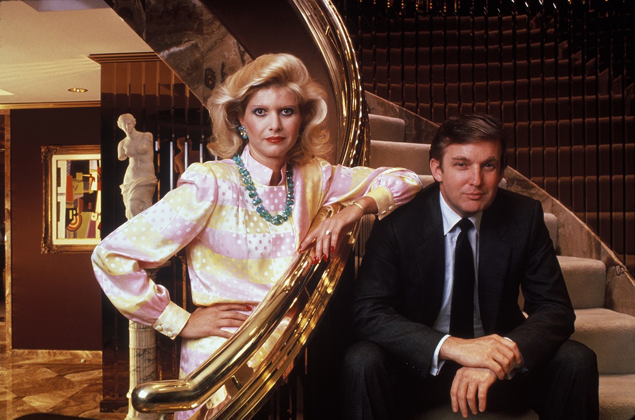 Ивана и Дональд Трамп, 1990 год