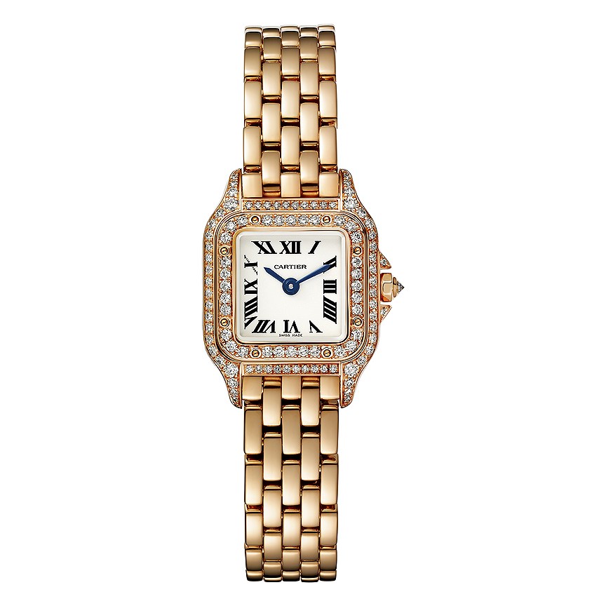 Часы Panthere из розового золота с бриллиантами, Cartier