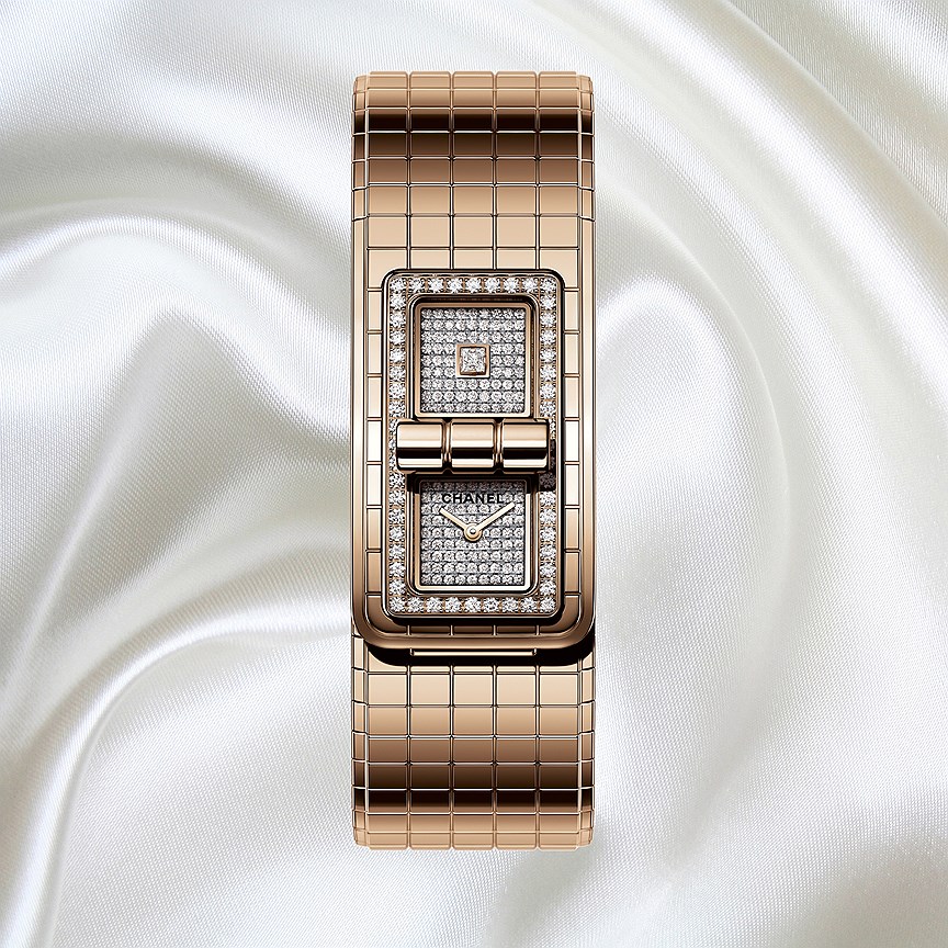Chanel Fine Jewelry, часы Code Coco, золото Beige, бриллианты