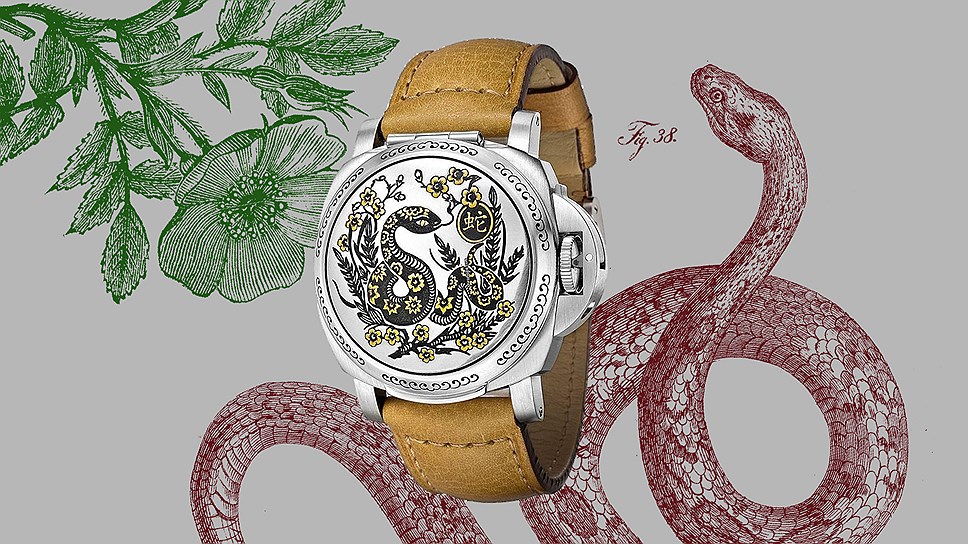 Panerai, часы Luminor Sealand Year of the Snake, сталь