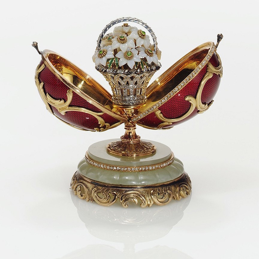 Пасхальное императорское яйцо “Весенние цветы”, 1899 год, Музей Фаберже, Санкт-Петербург, Россия