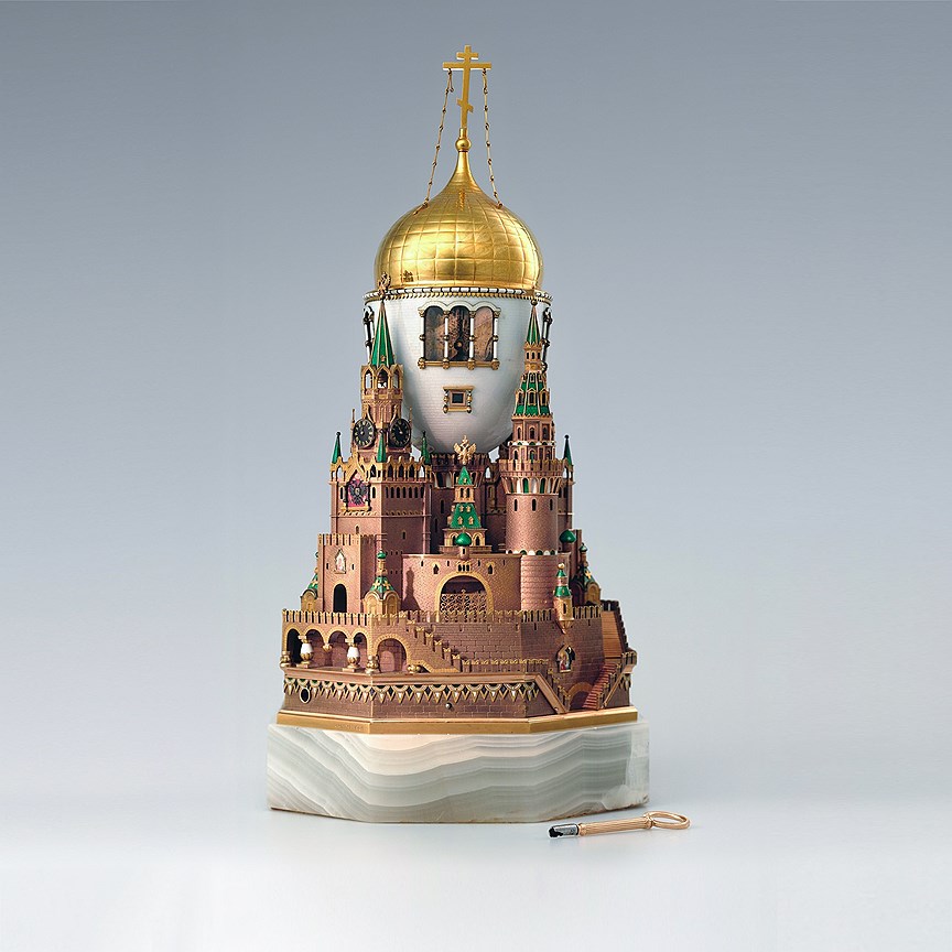 Пасхальное императорское яйцо “Московский Кремль”, 1903 год, Оружейная палата, Москва, Россия

