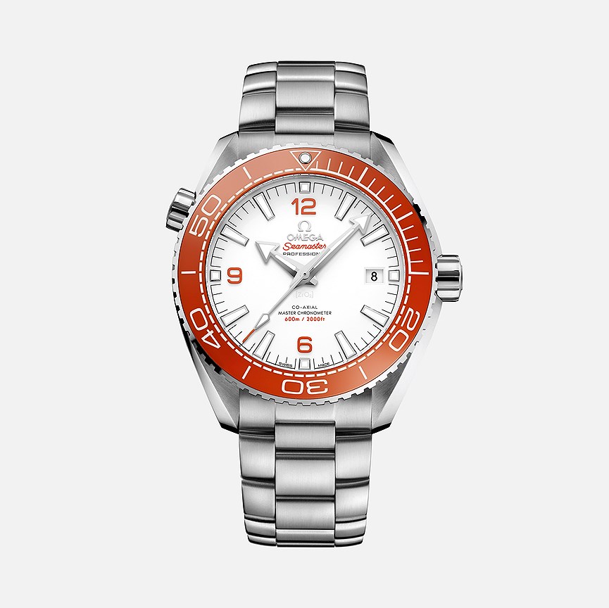Omega, часы Seamaster Planet Ocean, 43,5 мм, сталь, механизм с автоматическим подзаводом