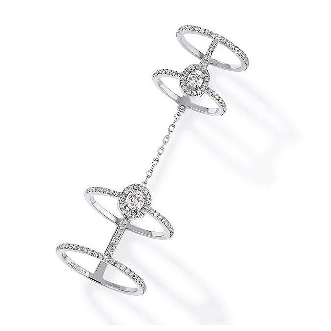 Messika, кольцо Glam’Azone из белого золота с бриллиантами