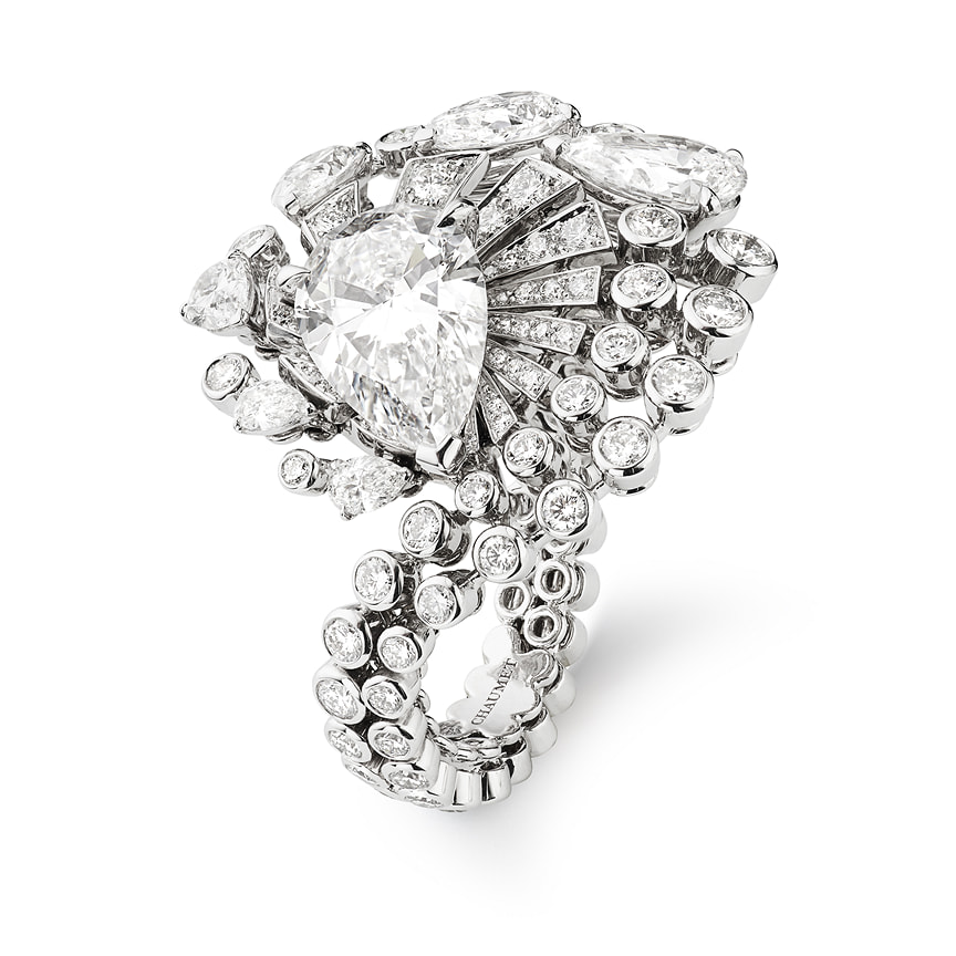 Chaumet, кольцо Lueurs d’Orage, белое золото, бриллианты