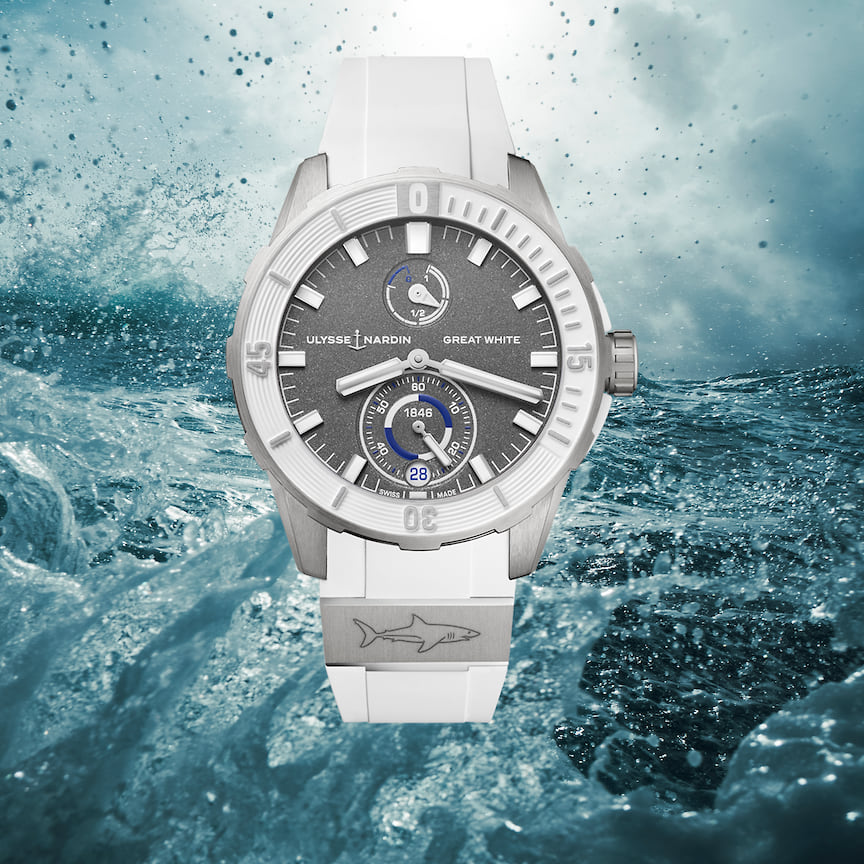 Ulysse Nardin, часы Diver Chronometer, 44 мм, титан