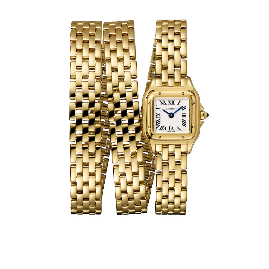 Cartier, часы Panthere de Cartier, желтое золото, кварцевый механизм