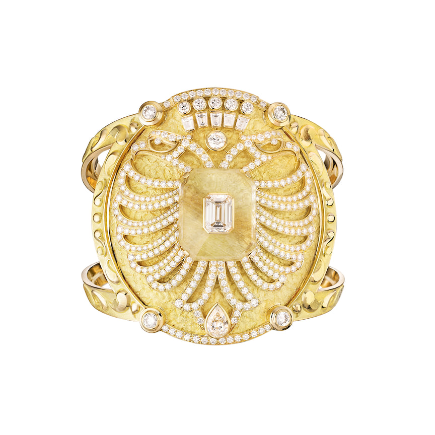 Chanel High Jewelry, браслет  Aigle Cambon,  желтое золото, бриллианты