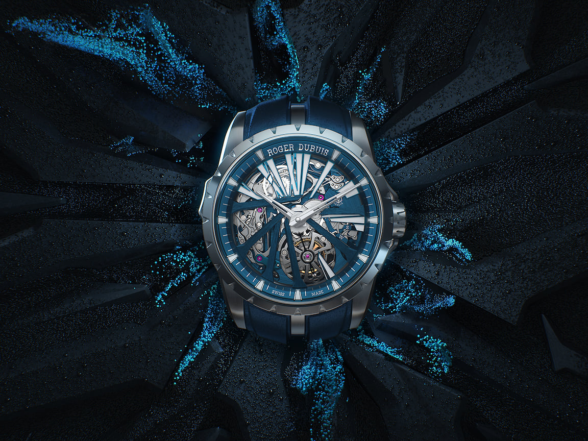 Roger Dubuis, часы Excalibur Diabolus in Machina, 45 мм, материал CarTech Micro-Melt BioDur CCMTM, механизм с автоматическим подзаводом, запас хода 60 часов
