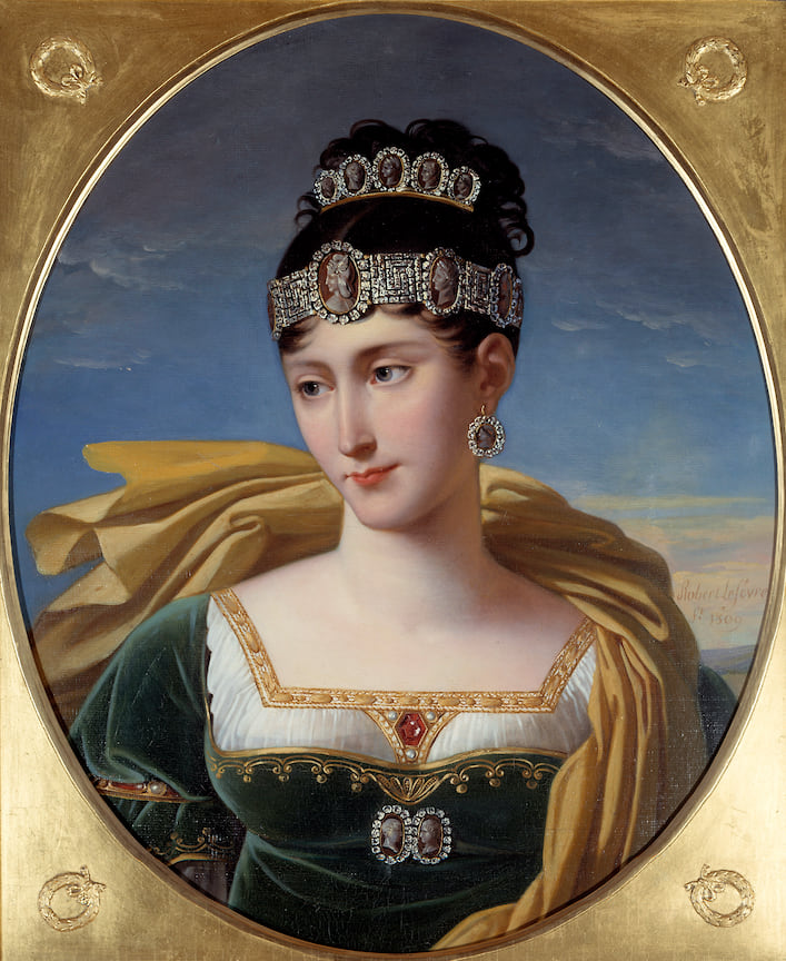 Портрет сестры Наполеона Паулины Бонапарт , Роберт Лефевр, 19 век