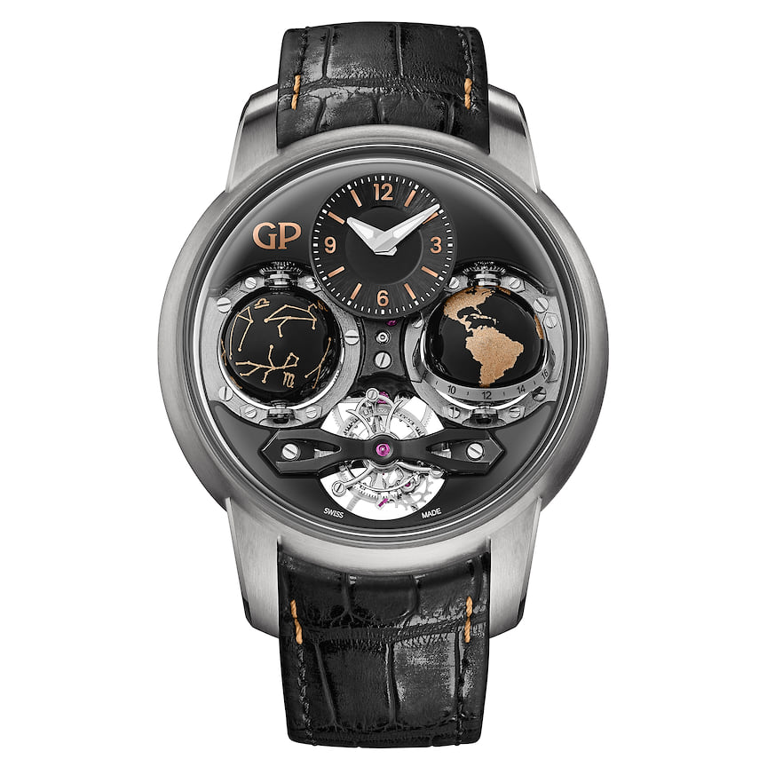 Girard-Perregaux, часы Cosmos Infinity, 47 мм, титан, механизм с ручным подзаводом, запас хода 57 часа, водойстойкость 30 м