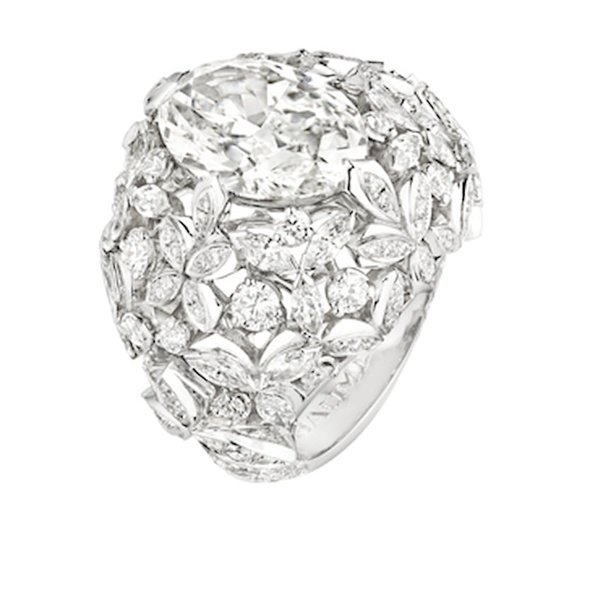 Chaumet, кольцо Promenades Imperiales, белое золото, бриллианты