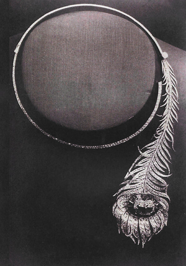 Золотое колье с изумрудами и бриллиантами &quot;Перо Павлина&quot;, созданное для Великого князя Алексея Александровича