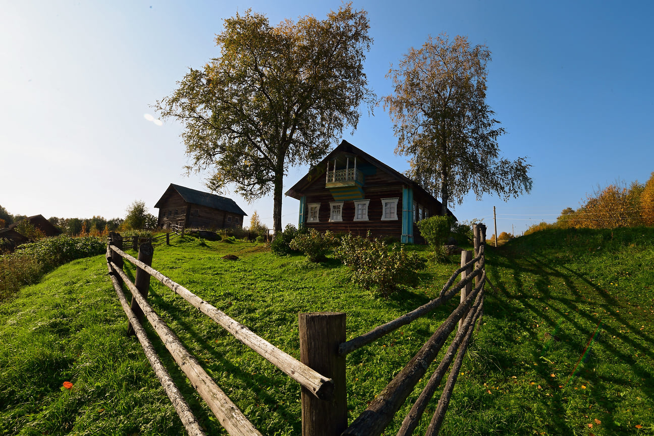 Деревня Тырышкино в Кенозерье