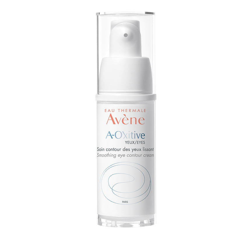 Разглаживающий крем для области вокруг глаз A-Oxitive, Avene, содержит комплекс провитаминов А и Е и активно обновляет кожу. Также в его составе — масло примулы вечерней для восстановления липидного барьера.