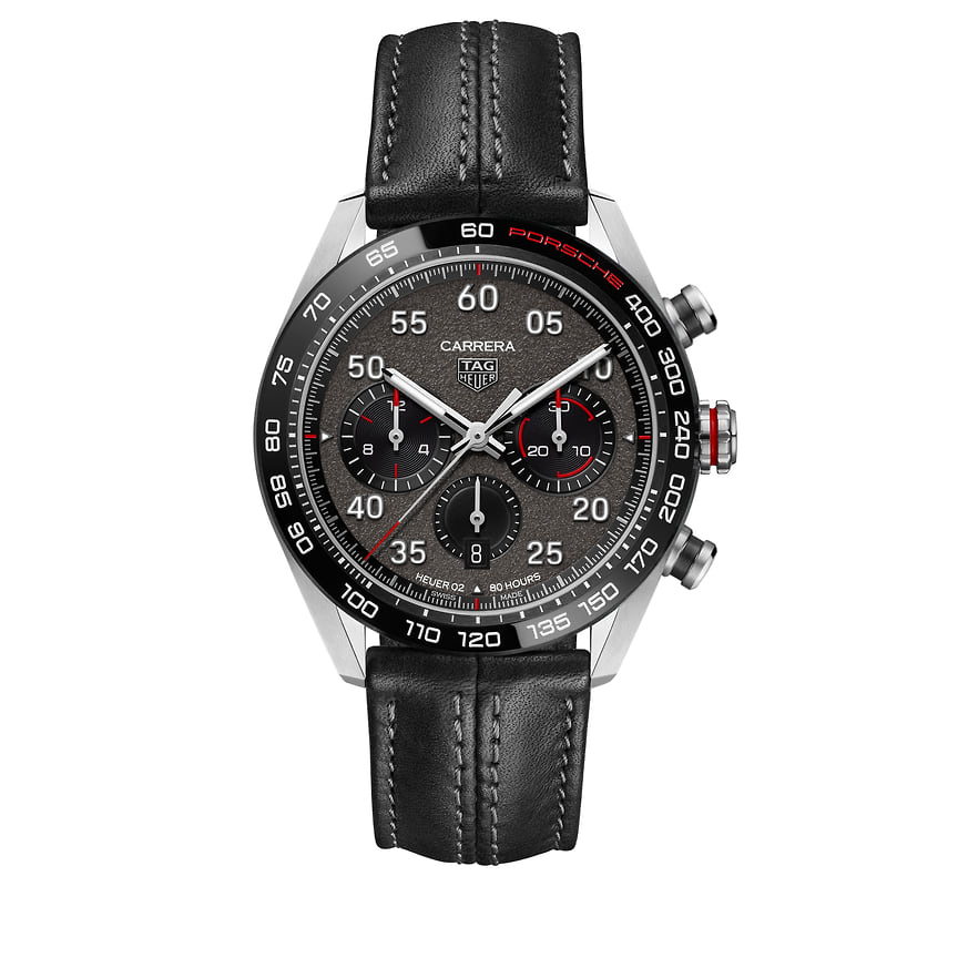 TAG Heuer, часы Carrera Porsche Chronograph, 42 мм, сталь, механизм с автоматическим подзаводом