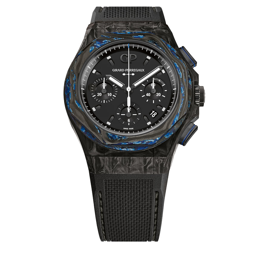 Girard-Perregaux, часы Laureato Absolute Wired, 44 мм, карбон, механизм с автоматическим подзаводом