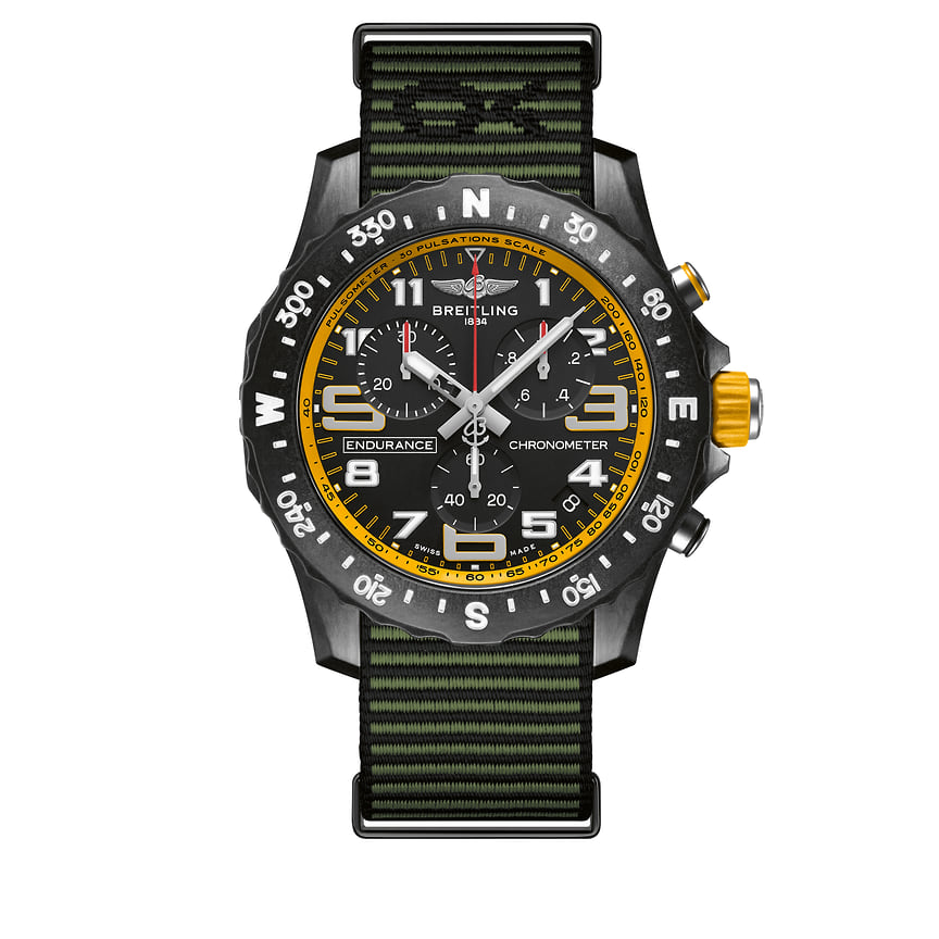 Breitling, часы Endurance Pro, 44 мм, материал Breitlight, кварцевый механизм с термокомпенсацией
