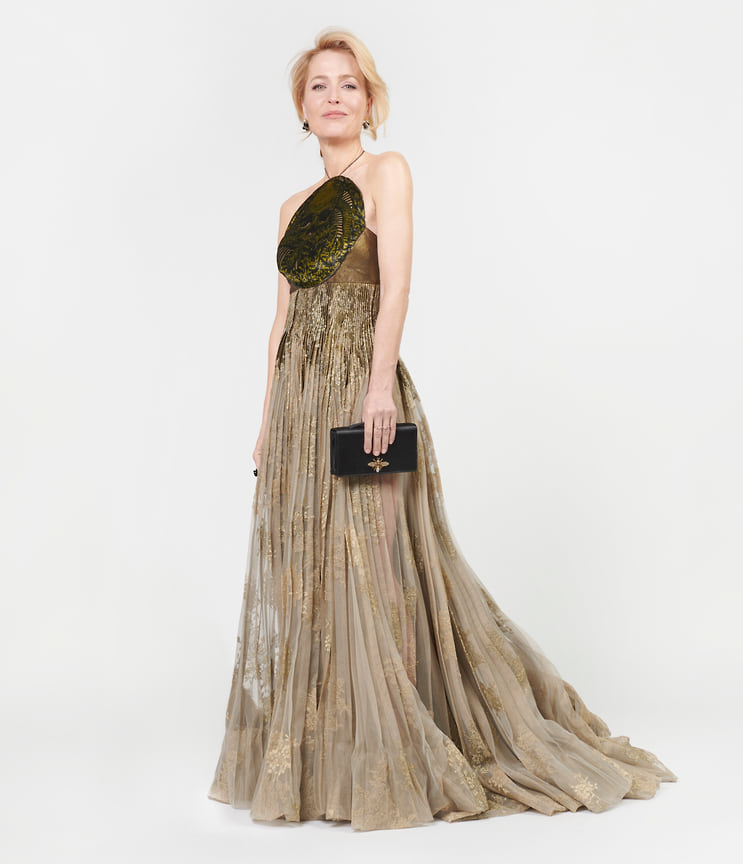 Джилиан Андерсон в платье Dior