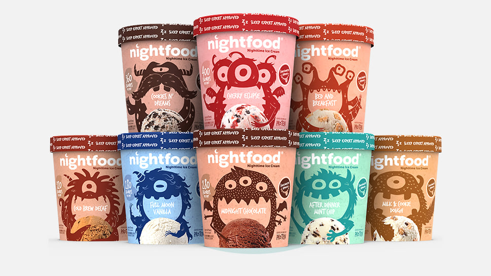 Низкокалорийное мороженое Nightfood с витаминами