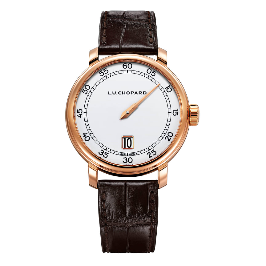 Chopard, часы L.U.C Quattro Spirit 25, розовое золото, 40 мм, механизм с ручным подзаводом, 100 экземпляров