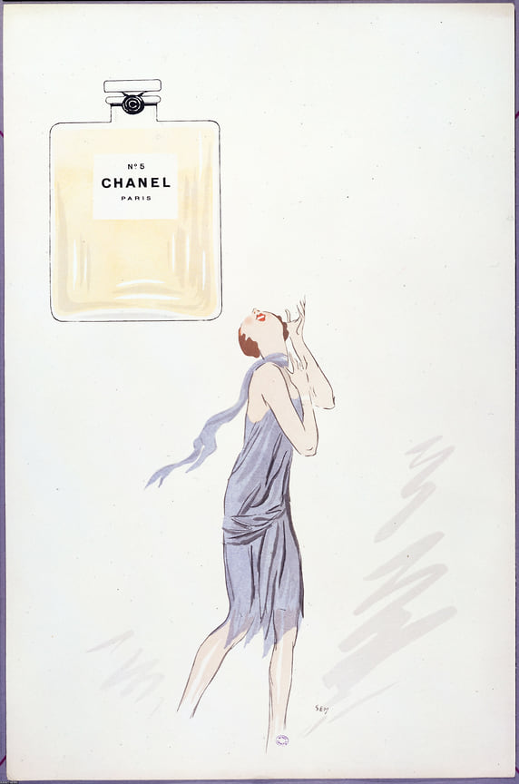Оригинальная реклама 1921 года, созданная карикатуристом Жоржем Гурсом (Сем), музей Карнавале, Париж