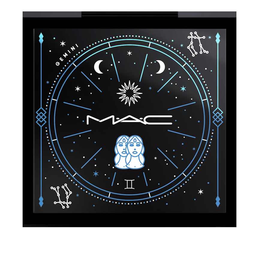 MAC: лимитированный запуск астрологических палеток теней для век. Упаковка украшена рисунками в виде знаков зодиака и вмещает до четырех рефилов.