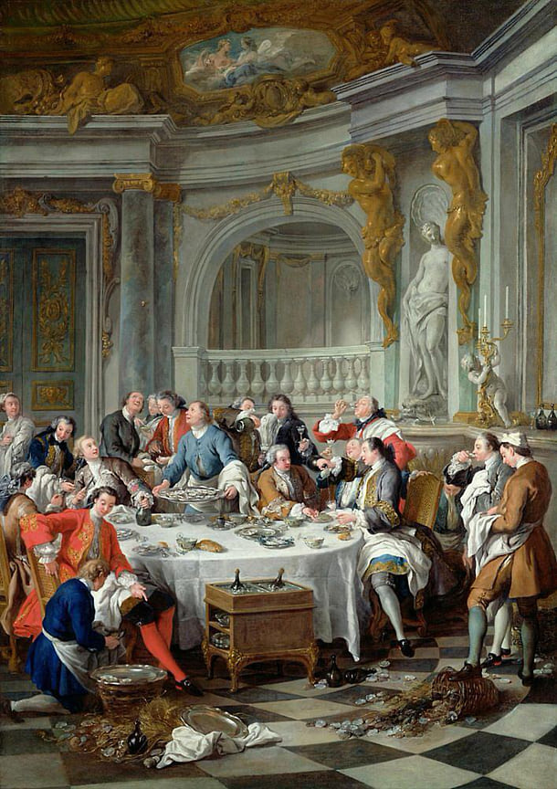 «Обед с устрицами», Жан-Франсуа де Труа 
