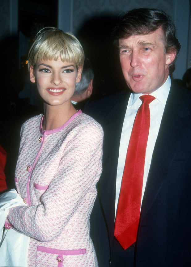 Линда Евангелиста и Дональд Трамп, 1991 год