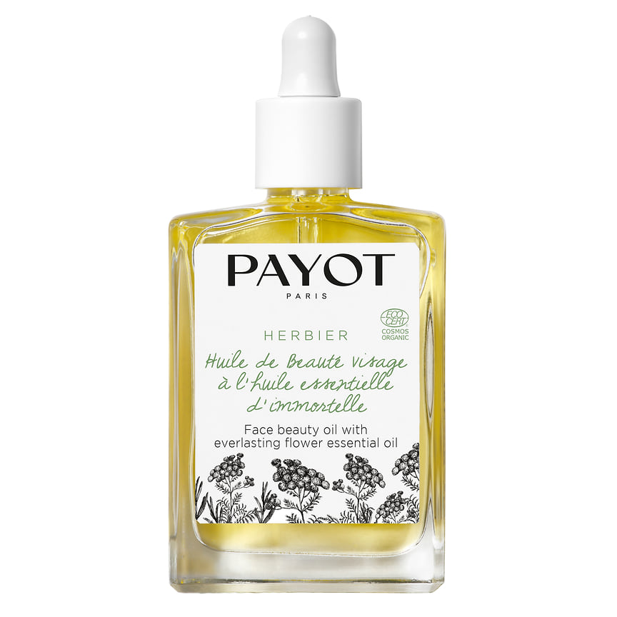 Payot, очищающее органическое масло из новой линии HERBIER. В его составе - комбинация поверхностно-активных веществ растительного происхождения (рапсовое и подсолнечное масла), которые удаляют водостойкий макияж и загрязнения кожи.