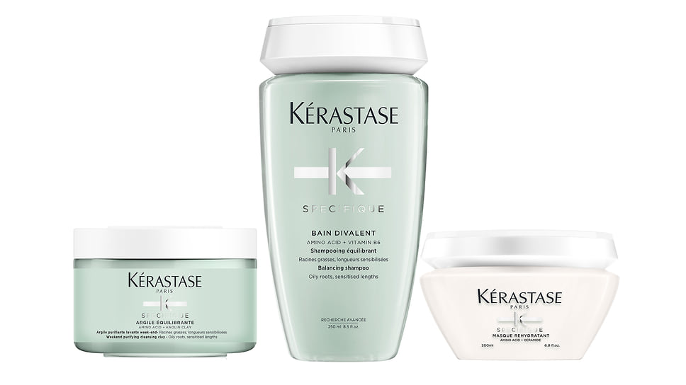 Kerastase, Divalent Specifique – линия балансирующего ухода для волос, жирных у корней и чувствительных по длине.