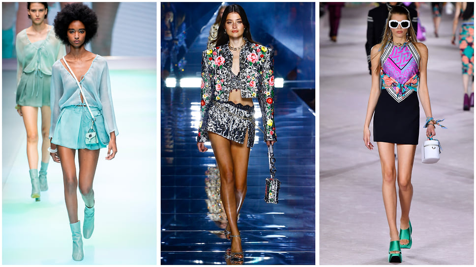 Emporio Armani, Dolce &amp; Gabbana, Versace весна-лето 2022