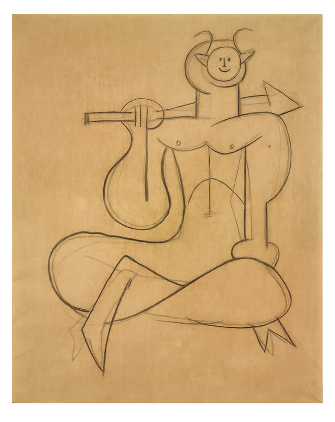  Пабло Пикассо, «Фавн с копьем», 1947 год