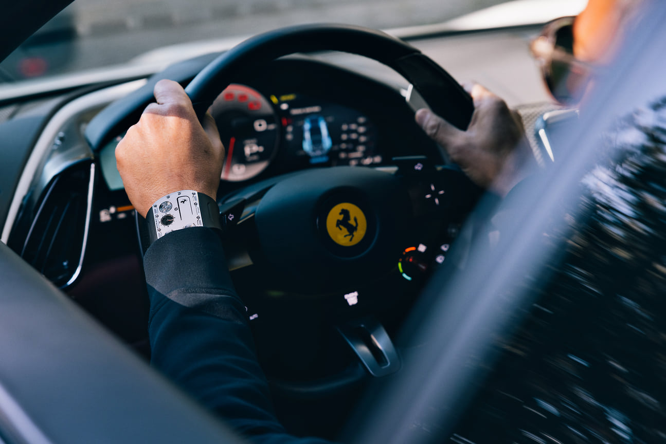 Бекстейдж со съемок рекламного ролика часов Richard Mille RM UP-01 Ferrari