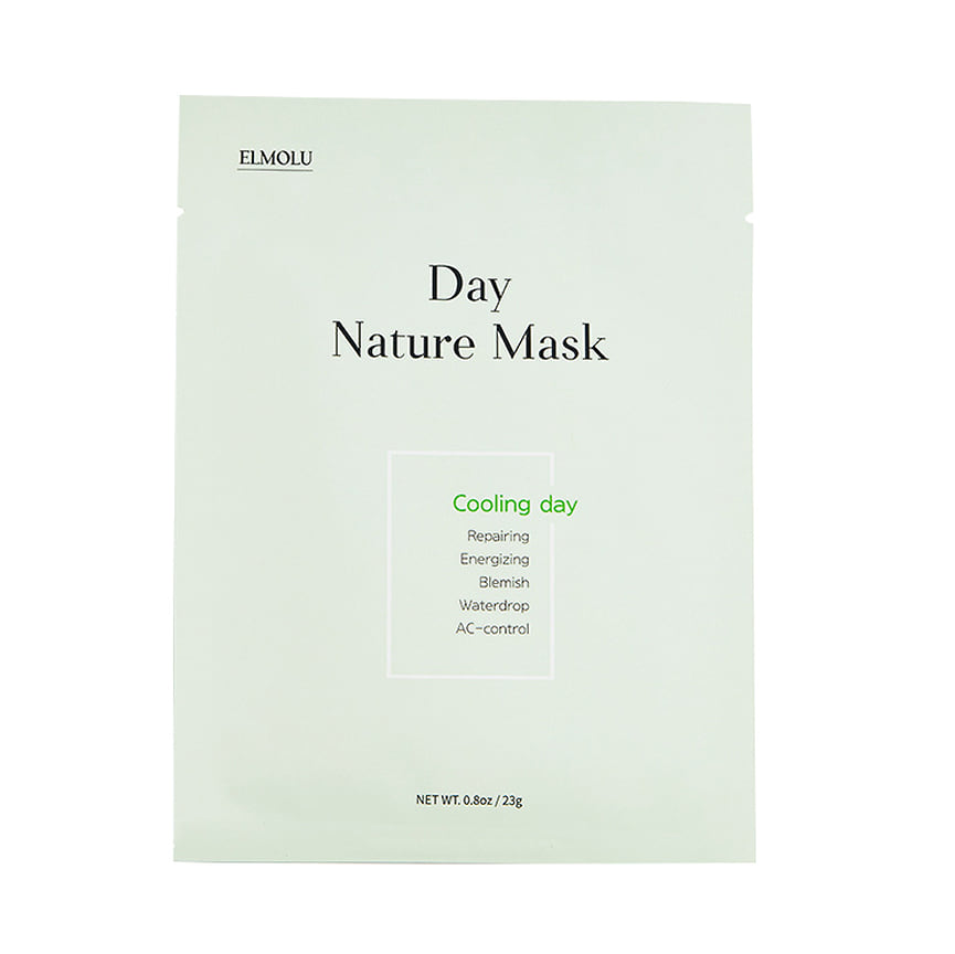Elmolu, охлаждающая маска с экстрактом мяты Cooling Day Nature Mask: увлажняет, освежает и успокаивает кожу.