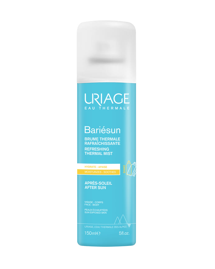 Uriage, гипоаллергенный освежающий спрей после солнца «Барьесан» с термальной водой и витамином Е