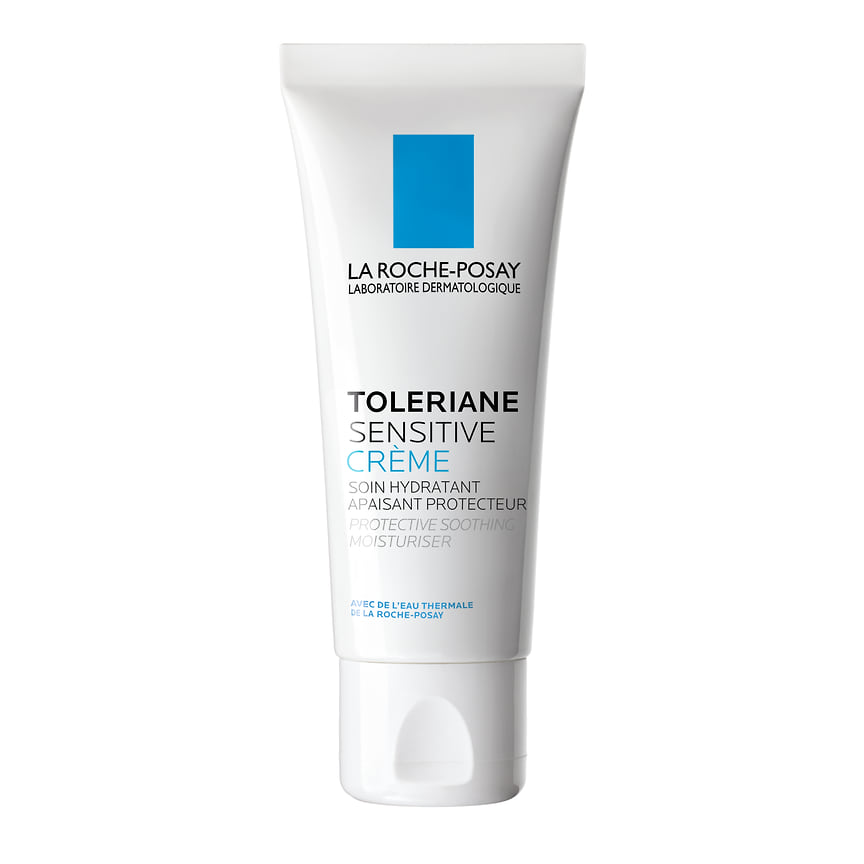 La Roche-Posay, крем для чувствительной кожи с пребиотической формулой Toleriane Sensitive Creme. В составе: термальная вода, витамины, церамид.
