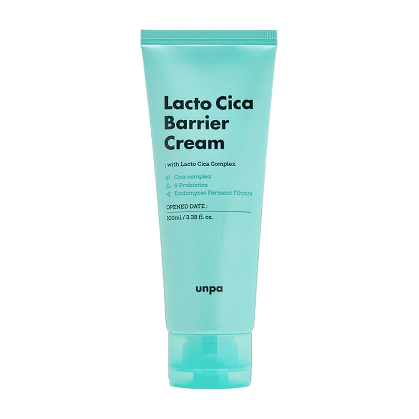 Unpa, успокаивающий крем для лица Lacto Cica Barrier Cream. В составе: пробиотики, центелла азиатская.