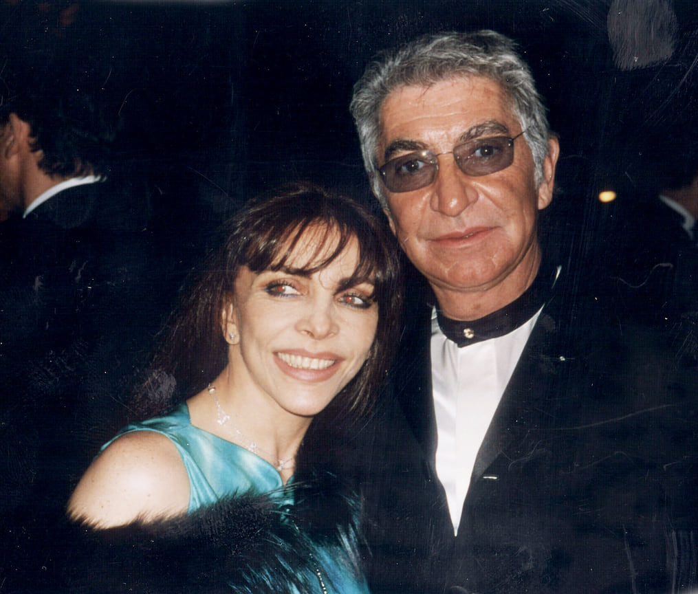 Вероника Кастро и  итальянский модельер Роберто Кавалли, 2000 год.