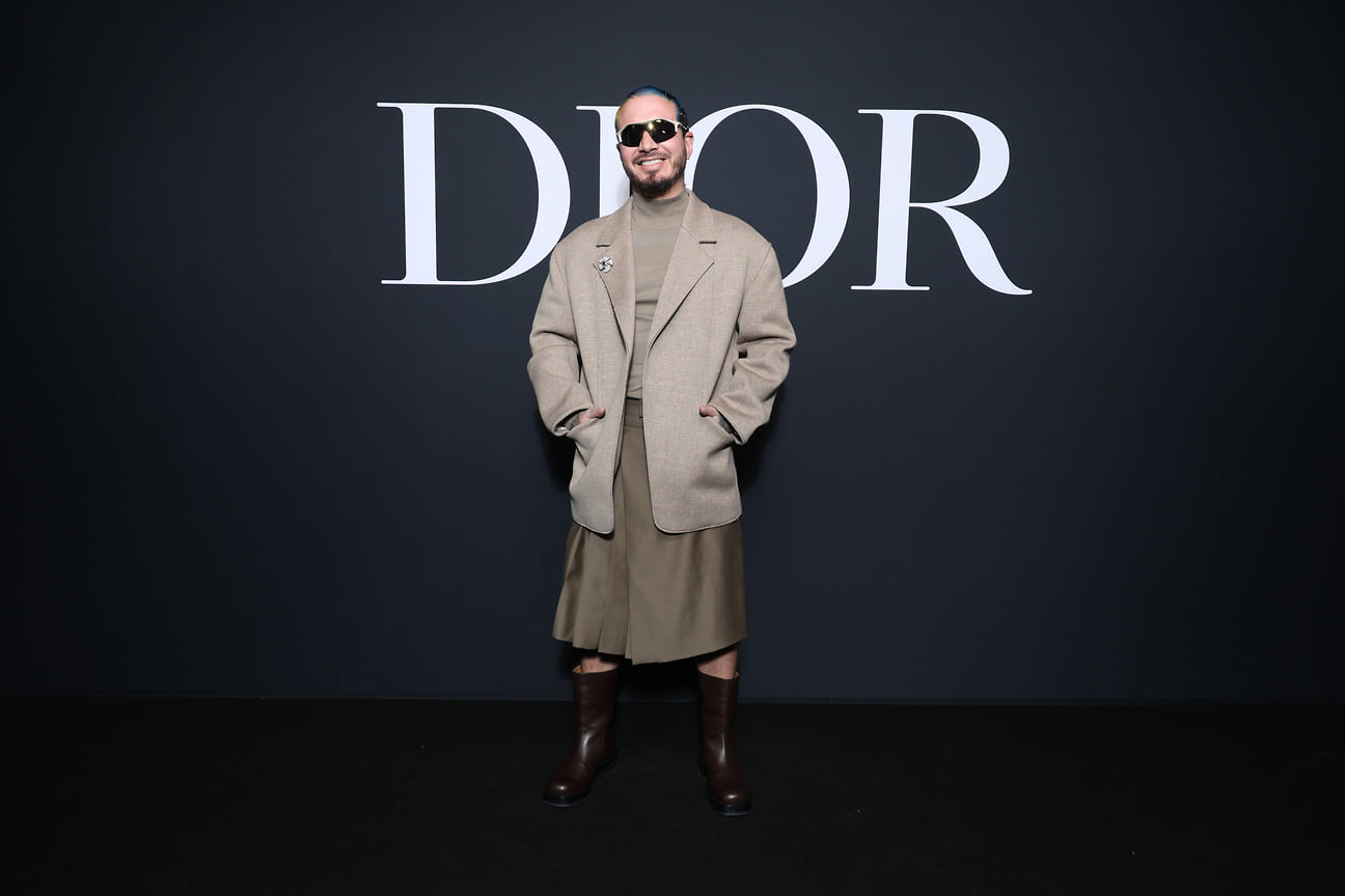 J Balvin на показе Dior
