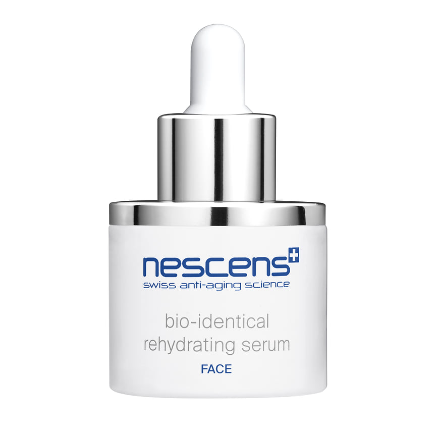 Nescens, биоидентичная увлажняющая сыворотка для лица: активно ухаживает за обезвоженной кожей. Состав: мочевина, аминокислоты.
