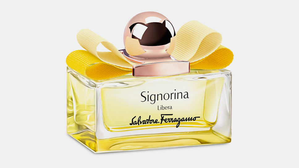 Salvatore Ferragamo, парфюмерная вода Signorina Libera. Ноты: груша, калабрийский бергамот, экстракт розы, слива, ирис, сахар, амброксан.
