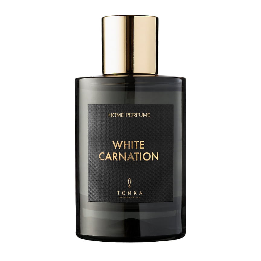 Tonka Perfumes Moscow (Россия): интерьерный спрей White Carnation. Ноты: ваниль, сладкий миндаль, черный перец, тмин, кардамон, мята, белая гвоздика, сандал, смолы.