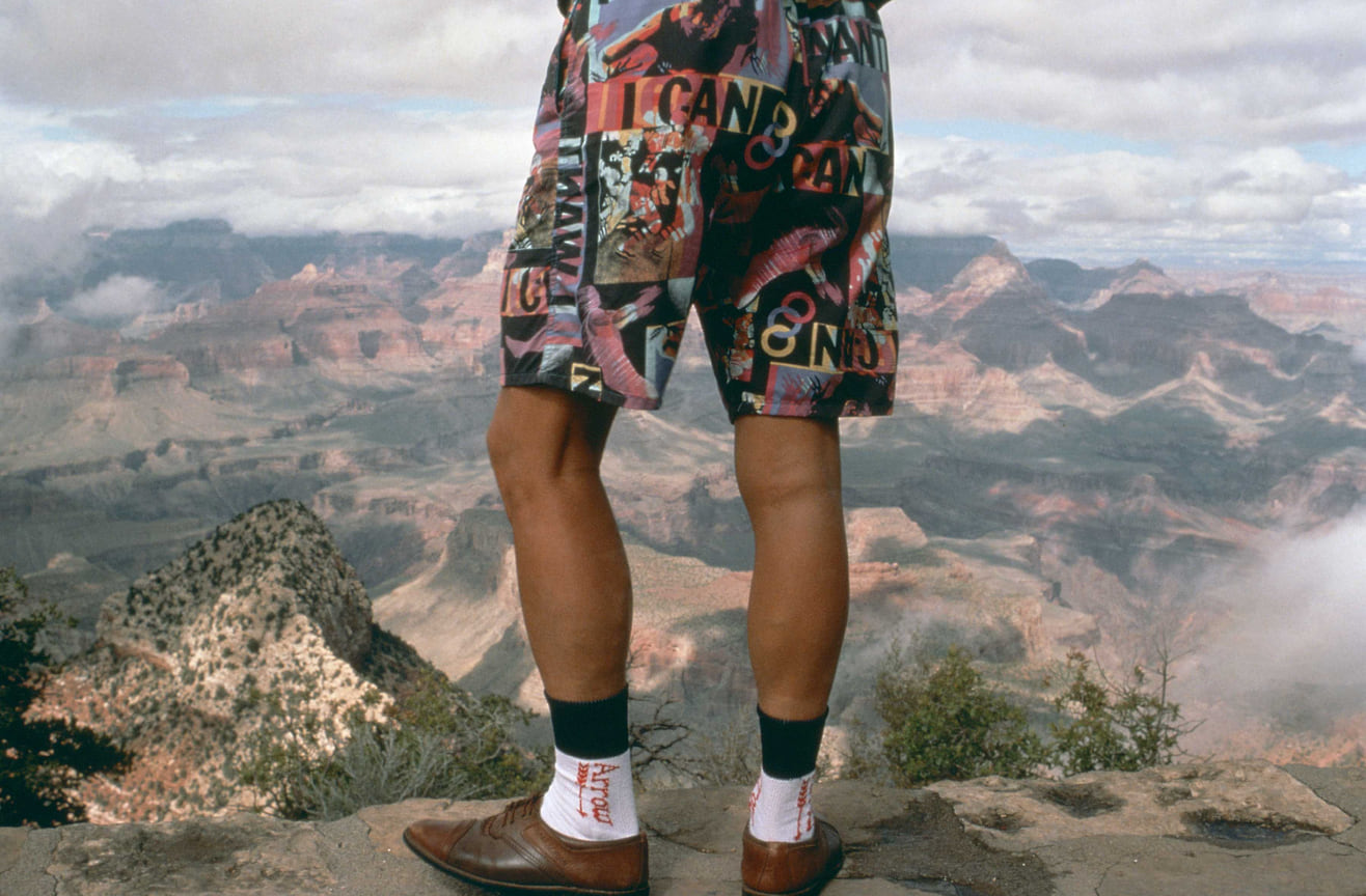 Турист на Гранд-каньоне в Колорадо (Аризона), 1980 год