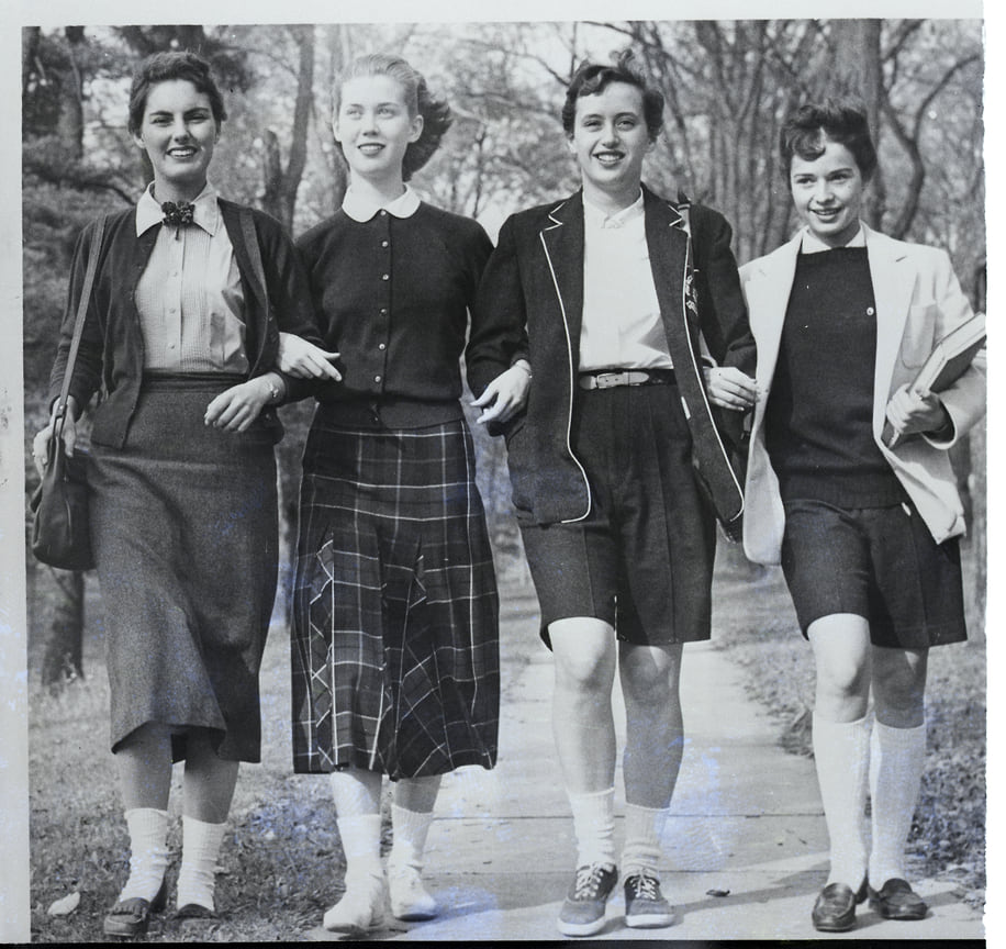 Студентки, Нью-Йорк, 1955 год