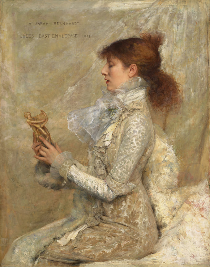 Жюль Бастьен-Лепаж, портрет Сары Бернар, 1879 год
