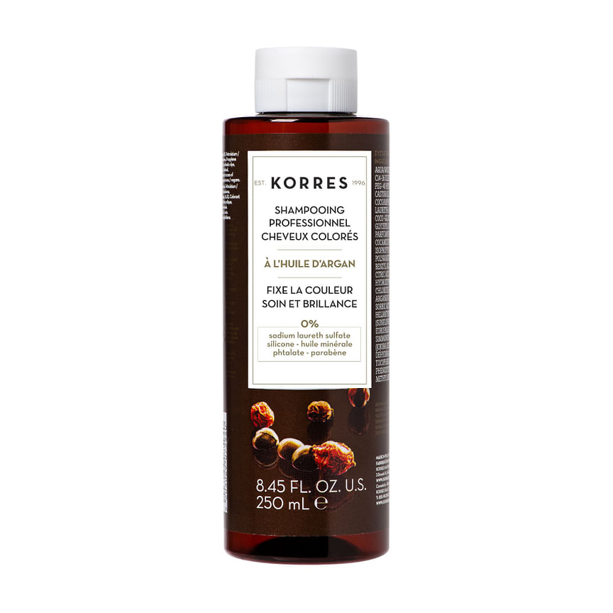 Korres, шампунь для окрашенных волос Post-Colour Shampoo с аргановым маслом, маслом жожоба и витамином Е.