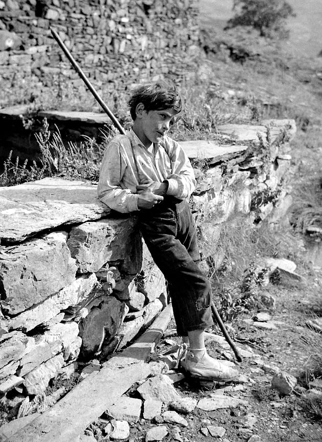Mladý ovčák, obyvatel Seca (Andorra), 1936