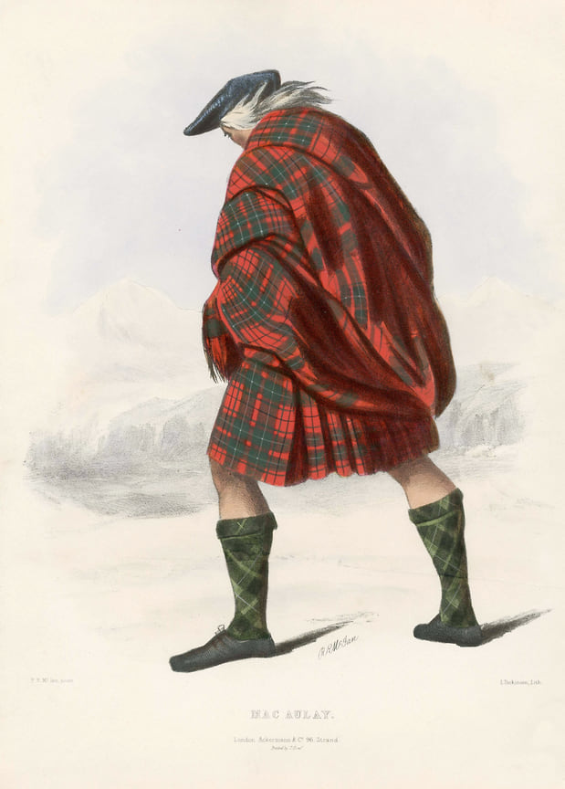 Маколей, из «Кланов Шотландского нагорья», издательство, цветная литография 1845 года